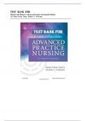 TEST BANK FOR Hamric and Hanson's Advanced Practice Nursing 6th Edition by Mary Fran Tracy&comma; Eileen T&period; O'Grady