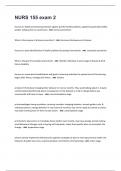 NURS 155 exam 2&period; 138 Questions And Answers 