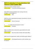 BEFO Evaluation -1 Exam Questions And Answers Latest Update 2025&period;docx