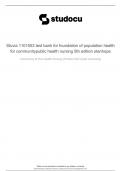 Exam &lpar;elaborations&rpar; Public Health Nursing  Ed  Community & Public Health Nursing