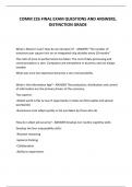 COMM 226 FINAL EXAM QUESTIONS AND ANSWERS&comma;  DISTINCTION GRADE