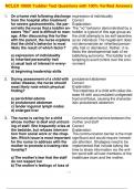 NCLEX 10000 Toddler Test Questions with 100&percnt; Verified Answers