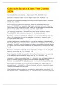 Colorado Surplus Lines Test Correct 100&percnt;