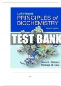 Test Bank&colon; Lehninger Principles of Biochemistry&comma; 7th Edition&comma; David L&period; Nelson Chapters 1-28&period;