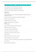 Microbiology CSMLS &vert;&vert; with 100&percnt; Error-free Answers&period;