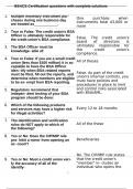 BSACS Certification questions with complete solutions