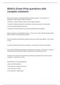 BSACs Exam Prep questions with compete solutions 