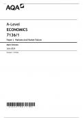 AQA A LEVEL ECONOMICS PAPER 1 JUNE 2024 FINAL MARK SCHEME