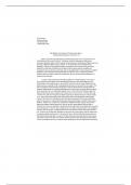 PSYC 2301  Analysis of Post traumatic stress disorder Essay 