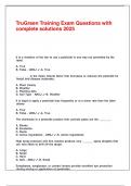 TruGreen Training Exam Questions with complete solutions 2025&period;