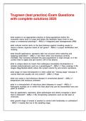 Trugreen &lpar;test practice&rpar; Exam Questions with complete solutions 2025&period;