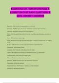 Essentials of human diseases and conditions package deal&semi; guaranteed to pass&comma; 100&percnt; solved test banks