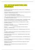 COL 103 EAM QUESTIONS 100&percnt; ANSWERED&excl;&excl;