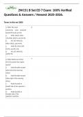 2W151 B Set ED 7 Exam&colon; 100&percnt; Verified Questions & Answers &sol; Newest 2025-2026&period;   