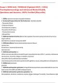 Exam 2&colon; NURS 660 &sol; NURS660 &lpar;Updated 2025 &sol; 2026&rpar;  Psychopharmacology and Advanced Mental Health&comma;  Questions and Answers&comma; 100&percnt; Verified &lpar;Maryville&rpar;