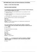 Test Bank for Death&comma; Society and Human Experience&comma; 12th Edition by Kastenbaum All Chapters &vert;&vert;Complete A&plus; Guide