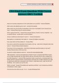 CFO Final Exam Questions With Correct Answers 100&percnt; Verified&period;