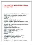 CBT Final Exam Questions with complete solutions 2025&period;