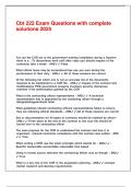 Cbt 222 Exam Questions with complete solutions 2025&period;