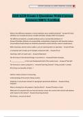 EDF 6229 Exam 1 Questions With Correct Answers 100&percnt; Verified&period;