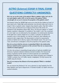ASTRO &lpar;Science&rpar; EXAM 4 FINAL EXAM  QUESTIONS CORRECTLY ANSWERED&period;