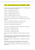COL 103 EXAM  PACKAGE DEAL&vert;&vert;QUESTIONS AND ANSWERS 100&percnt; CORRECT&excl;&excl;
