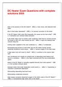 DC Heater Exam Questions with complete solutions 2025&period;