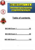 BIO 669 Exam 1&comma; 2&comma; & 3&colon; ALL IN ONE &lpar;2025 &sol; 2026&rpar;&colon; Actual Questions with Revised Correct Answers&comma; &lpar;A&plus; Guarantee&rpar;