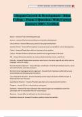 Lifespan Growth & Development - Blinn College - Exam 1 Questions With Correct Answers 100&percnt; Verified&period;