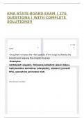 KMA STATE BOARD EXAM &vert; 276 QUESTIONS &vert; WITH COMPLETE SOLUTIONS&excl;&excl;