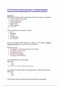ICT 292 Information Systems Management Consolidated Quiz&vert;Actual Questions and Answers&vert;2025 Update 100&percnt; Correct-Murdoch University
