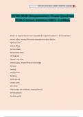NURS 8020 Integumentary Exam Questions With Correct Answers 100&percnt; Verified&period;