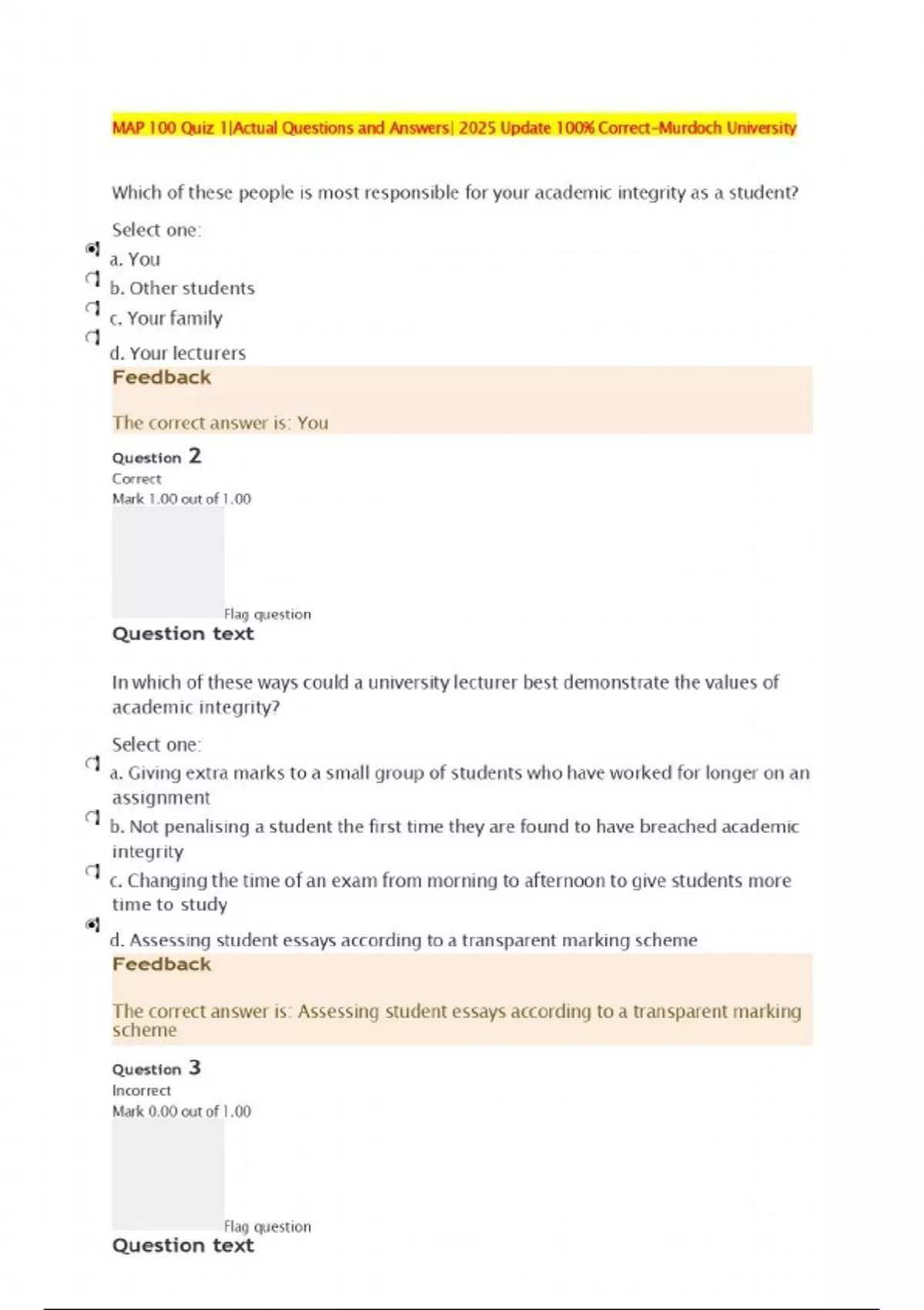MAP 100 Quiz 1-5 Bundle with complete solution - Stuvia US