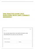 GNA PRACTICE EXAM 2025 QUESTIONS WITH 100&percnt; CORRECT ANSWERS&excl;&excl;