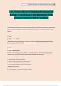 U&period;S&period; Forces Drivers Training Program for Europe Final Exam 2 He Questions With Correct Answers 100&percnt; Verified&period;