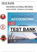 Test Bank - Intermediate Accounting&comma; 18th Edition - Kieso  &lpar;All Chapters 1 to 23 Covered&rpar; > Pdf File