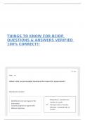 THINGS TO KNOW FOR BCIDP QUESTIONS & ANSWERS VERIFIED 100&percnt; CORRECT&excl;&excl;