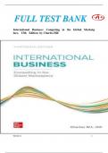 Test Bank for International Business&colon; Competing in the Global Marketplace&comma; 13th Edition by Charles Hill &vert; 9781265743116 &vert; All  Chapters Covered&comma; Verified Latest Edition