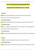 C712 Marketing Fundamentals WGU Questions and Answers &lpar;Verified Revised Full Exam&rpar; Latest 2025&sol;2026 COMPLETE FREQUENTLY MOST TESTED QUESTIONS WITH COMPLETE SOLUTION &sol;GET IT 100&percnt; ACCURATE&excl;&lpar;Graded A&plus;&rpar;