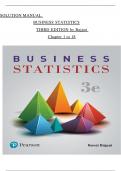Solutions Manual For Business Statistics 3rd Edition By Robert A&period; Donnelly &lpar;All Chapters&comma; 100&percnt; original verified&comma; A&plus; Grade&rpar;