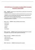 OTD 355 Exam 2 Cumulative Updated With Complete Solutions 2025-2026&excl;&excl;