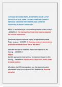 AWHONN ADVANCED FETAL MONITORING EXAM LATEST  2024&sol;2025 ACTUAL EXAM 130 QUESTIONS AND CORRECT  DETAILED ANSWERS WITH RATIONALES &lpar;VERIFIED  ANSWERS&rpar; &vert;ALREADY GRADED A&plus; 