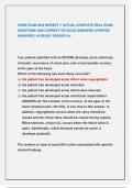 CCRN EXAM 2025 NEWEST &excl;&excl; ACTUAL COMPLETE REAL EXAM  QUESTIONS AND CORRECT DETAILED ANSWERS &lpar;VERIFIED  ANSWERS &rpar; ALREADY GRADED A&plus;&period;