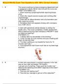 NCLEX RN &num;32 Exam Test Questions with 100&percnt; Correct Answers