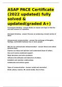 ASAP PACE Certification &lpar;2020&rpar; fully solved & updated&lpar;graded A&plus;&rpar;