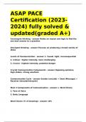 ASAP PACE Certification &lpar;2023-2024&rpar; fully solved & updated&lpar;graded A&plus;&rpar;&period;