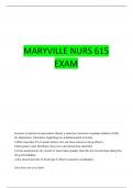 MARYVILLE UNIVERSITY NURS 615 TEST 2 PRACTICE QUESTIONS WITH 100&percnt; CORRECT ANSWERS