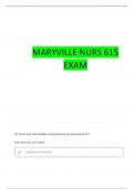 MARYVILLE PHARM 615 EXAM 2 ELLE-S REVIEW QUESTIONS WITH 100&percnt; CORRECT ANSWERS