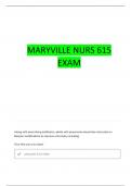 NUR 615 EXAM 4 MARYVILLE QUESTIONS WITH 100&percnt; CORRECT ANSWERS