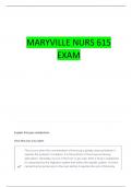 NURS 615 PHARM EXAM 1 MARYVILLE QUESTIONS WITH 100&percnt; CORRECT ANSWERS